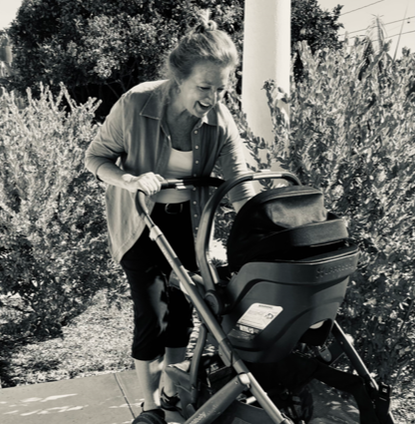Terri Anne Cooper with stroller